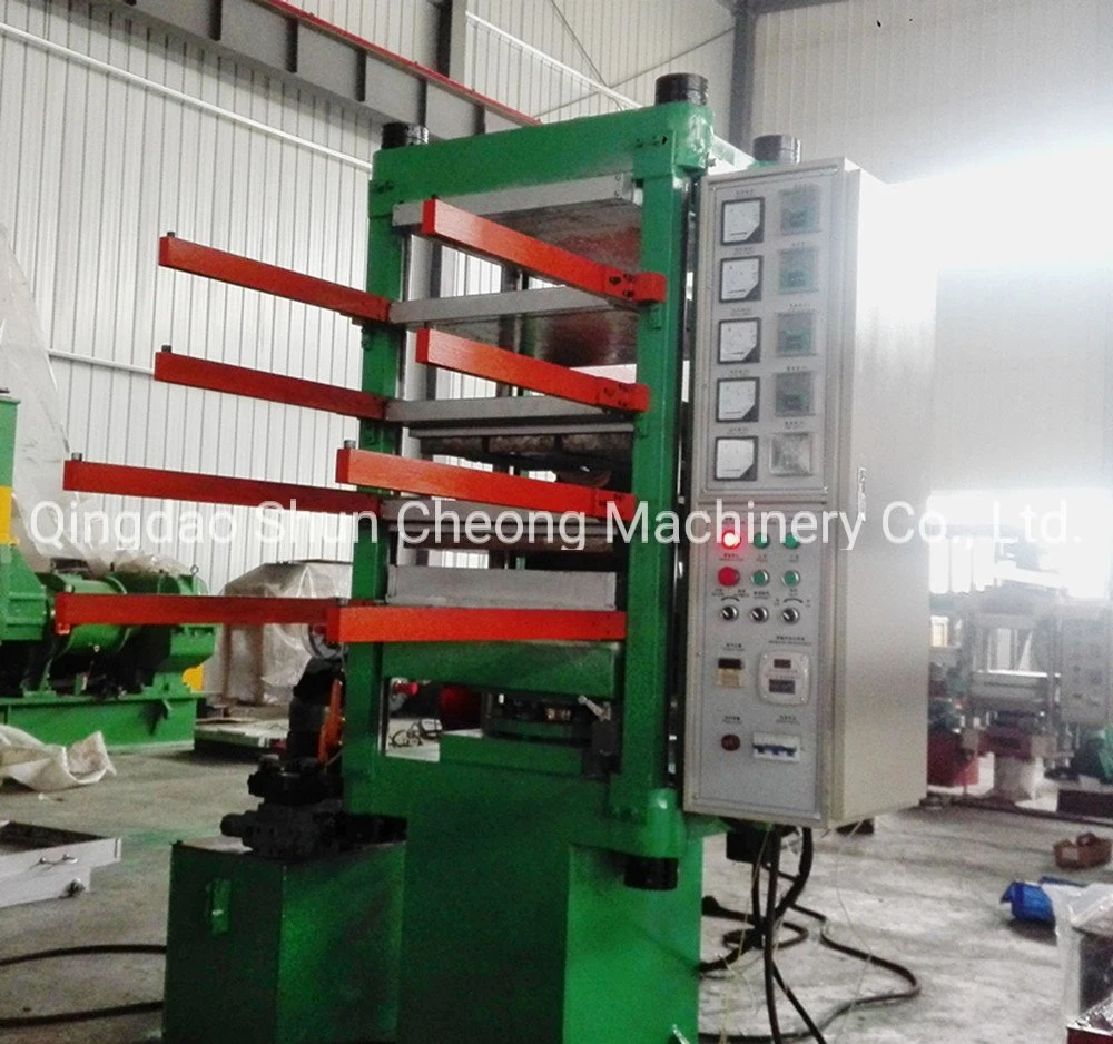Hohe Leistungsfähigkeits-Gummi- Boden, der Maschinerie/Gummi-Mats Hydraulic Vulcanizing Press Machine macht